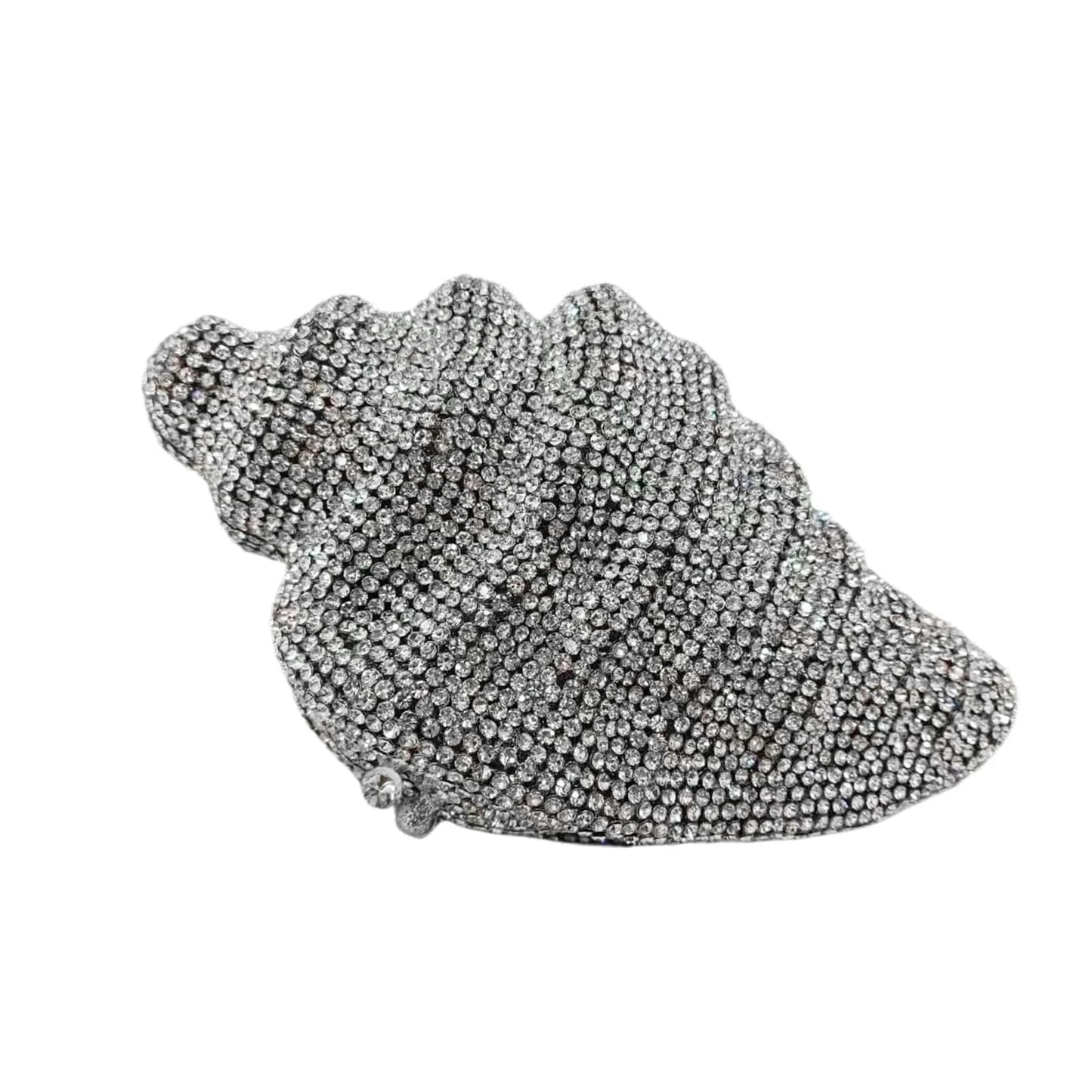 silver Hot Sales Conch Rhinestone Purse Beach Party Shell Clutch Bling Purse Clutch Bags with Crystal Accentsfor Women Luxury wedding