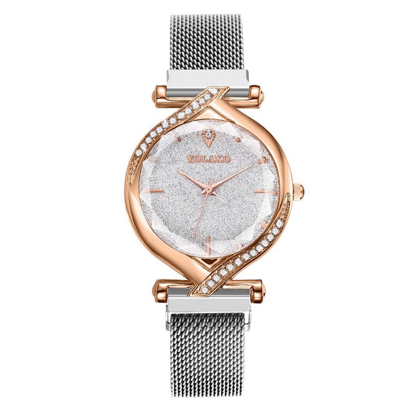 silver hot selling wholesale cheap magnet Wristwatch Fashion classic luxury colors heart Quartz womens watches for ladies