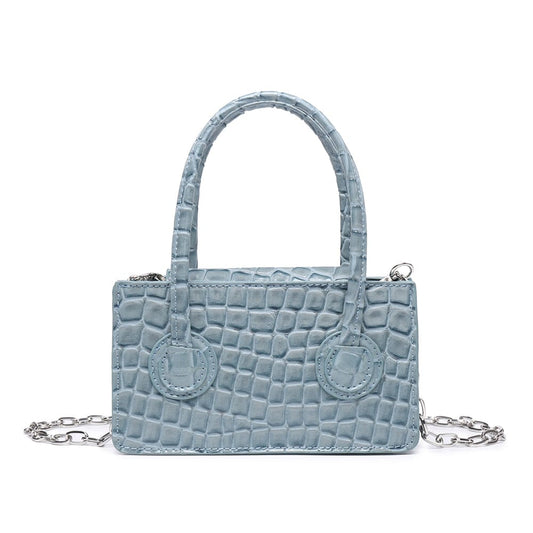 Simple Fashion Bags Women Bag Fashion Ladies Crocodile Flap Bag Designer Ladies Crocodile Grain Crocodille Grain Leather Leopard