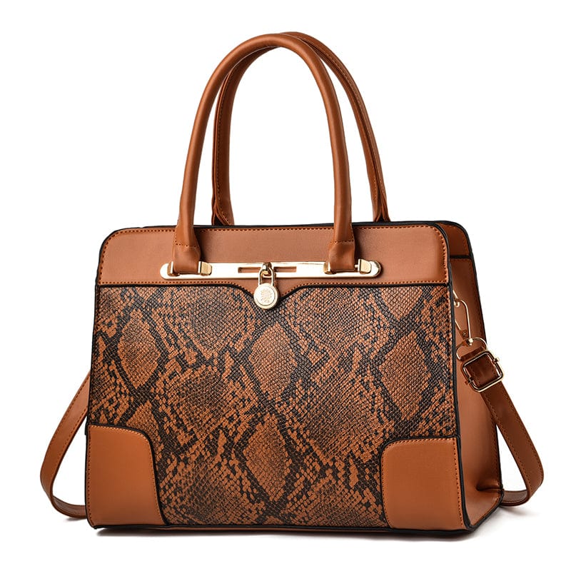 Simple snake pattern design of women's bags crossbody bags large capacity shoulder crossbody handbag