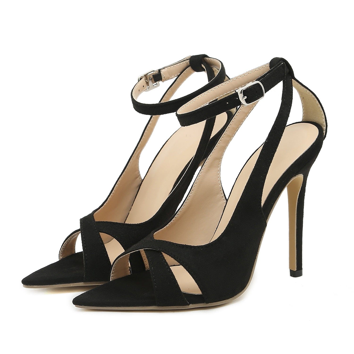 size 35=US size 4 / black New Shoes 2023 Popular Italian Comfortable 12cm High Heel Sandals