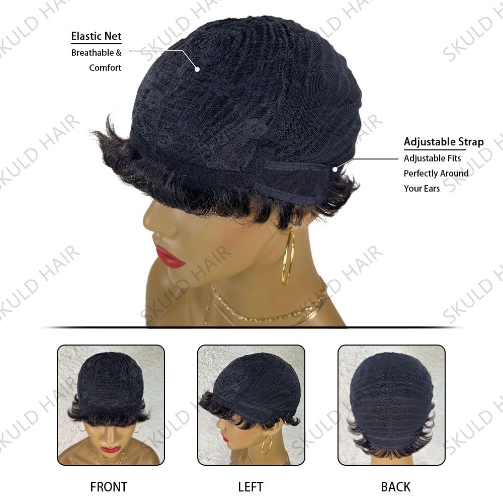 Skuld Short Color Human Hair Wigs Pixie Cut Human Hair Wigs for Black Women Drop Shipping Wholesale