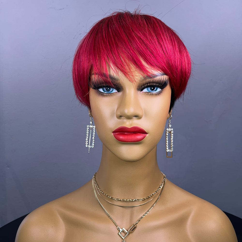Skuld Short Color Human Hair Wigs Pixie Cut Human Hair Wigs for Black Women Drop Shipping Wholesale