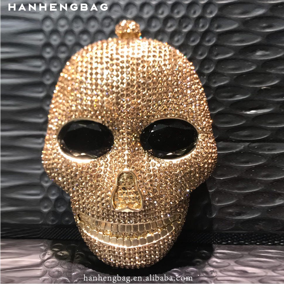 skull purse 2 Women pocket Lipstick Rainbow Violin diamond party skull handbag rhinestone ice cream clutch popcorn fox purse evening bags
