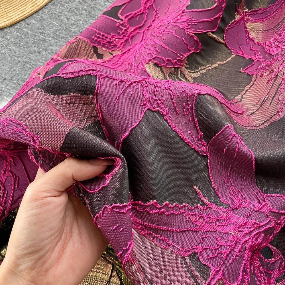 Sleeveless O-neck Print A-line Dress Summer Vintage High Waist Maxi Dress Ladies Elegant Dresses Clothes Women Wholesale