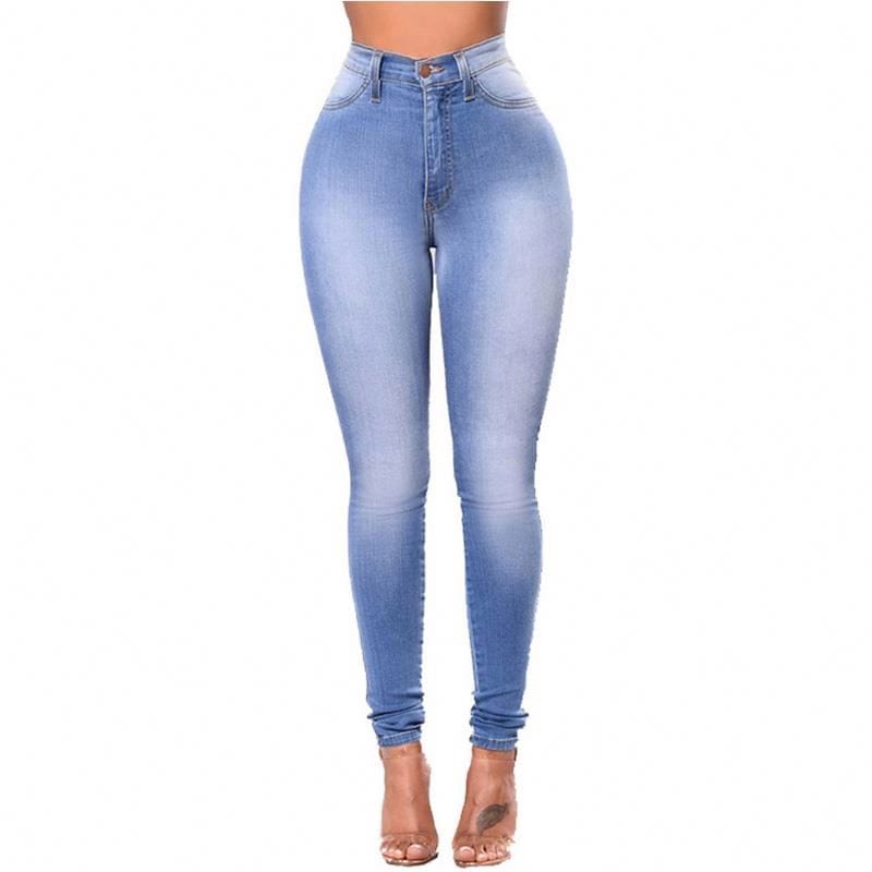 Slim Colombian Skinny High Waist Jeans Tights Pencil Pants Stretch Plus Size europe and america women's pantalon jeans