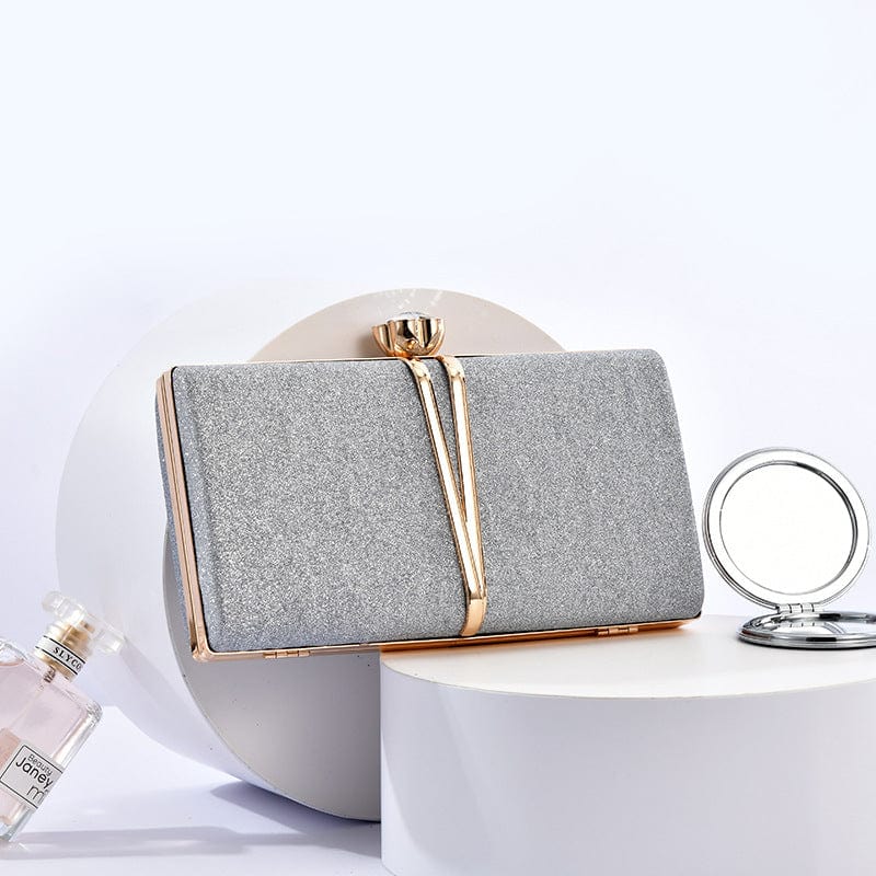 sliver High quality party women's fashion sequins elegant dress dinner bag wedding crystal sequin ladies clutch bag