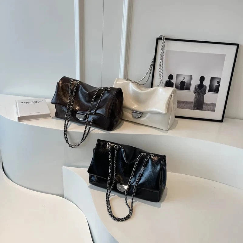 Soft Leather Tote Lock Women Bags 2024 Fashion Women Shoulder Bags PU Leather Large Handbags Casual Ladies Crossbody Bag