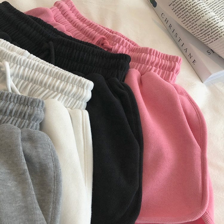 Sports shorts women's summer street style high waist loose and thin a-line hot pants wide leg pants casual yoga pants women