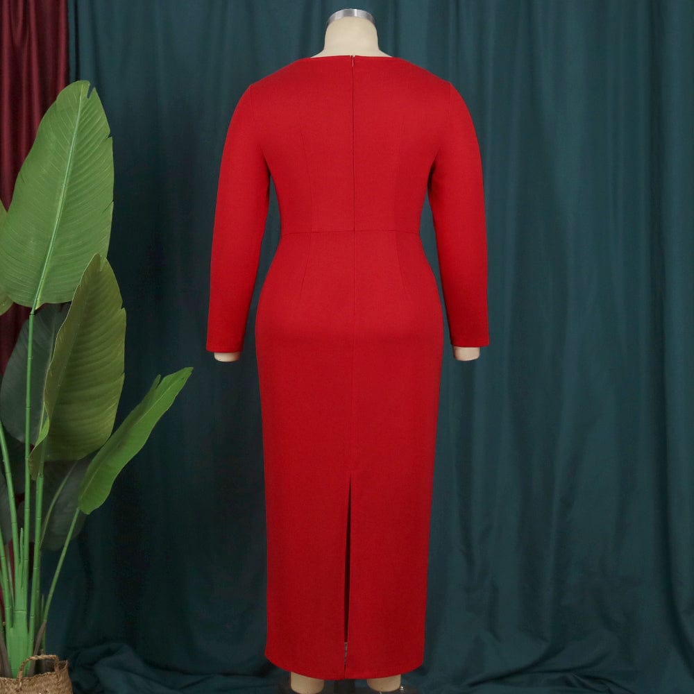 Spring Christmas Vintage Patchwork Party Tassel V Neck Women Evening Dress