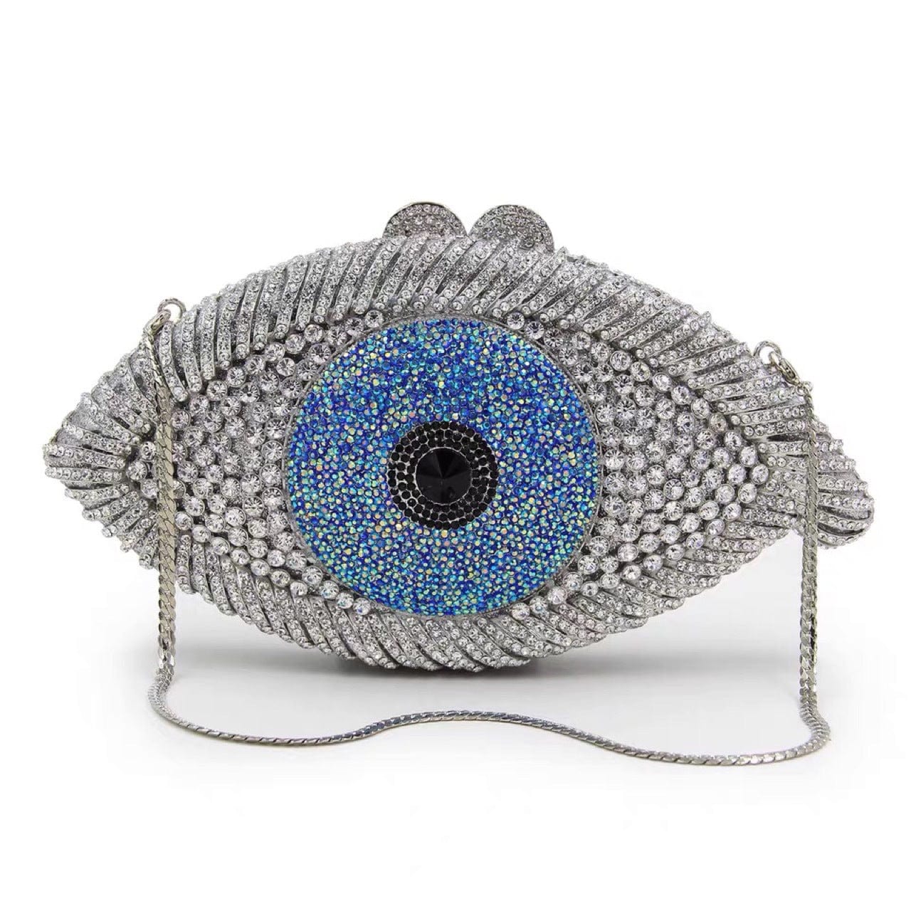 Standard Size / 2 JANHE carteras Bolsas Female Lady Crystal Hand Bags Bling Eye Rhinestone Diamond women's clutches Evening Bags