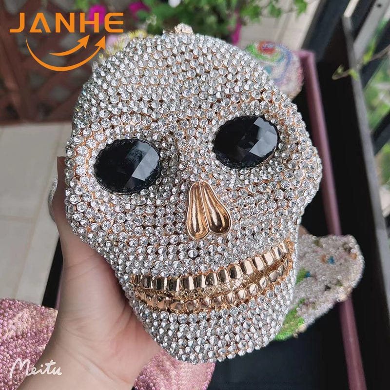 Standard Size / 31 JANHE Sac a main femme Luxury Diamond Wedding Box Purses Bridal Handbags Crystal Cupcake Women Evening Bags Clutches
