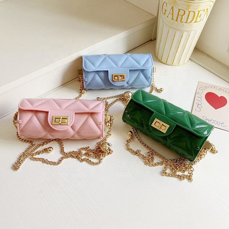 Summer 2022 Small PVC Chain Shoulder Bags Handbags Luxury Women Mini Jelly Purses and Bags