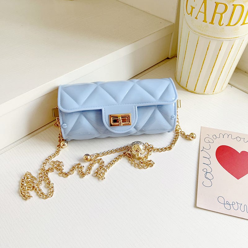 Summer 2022 Small PVC Chain Shoulder Bags Handbags Luxury Women Mini Jelly Purses and Bags