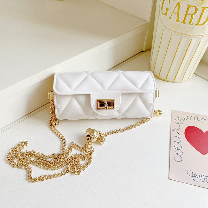 Summer 2022 Small PVC Chain Shoulder Bags Handbags Luxury Women Mini Jelly Purses and Bags