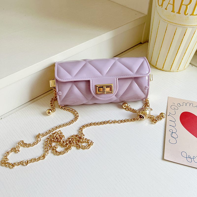 Summer 2022 Small PVC Chain Shoulder Bags Handbags Luxury Women Mini Jelly Purses and Bags