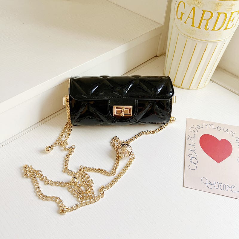 Summer 2022 Small PVC Chain Shoulder Bags Handbags Luxury Women Mini Jelly Purses and Bags