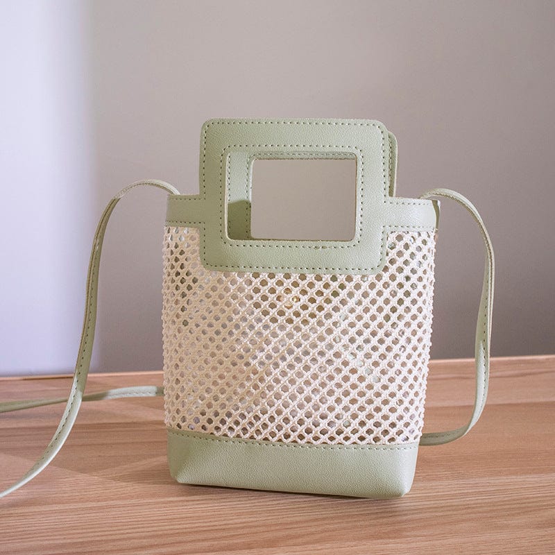 Summer Beach Bag 2022 New Trendy Luxury Woven Bucket Bag Crossbody Shoulder