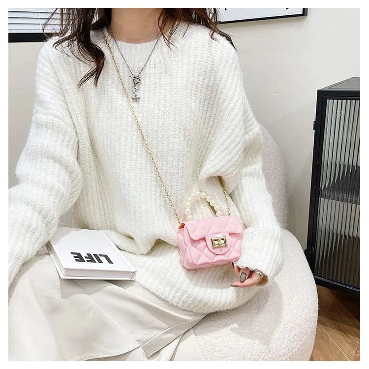 Summer hot sell kid silicone bag good price jelly beach bags multi color to choose girls jelly mini candy handbag