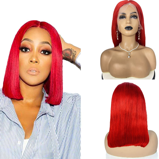 Summer rainbow color 13*4 hd lace frontal wigs vendors, high density 210% bone straight vietnam brazilian human hair wigs