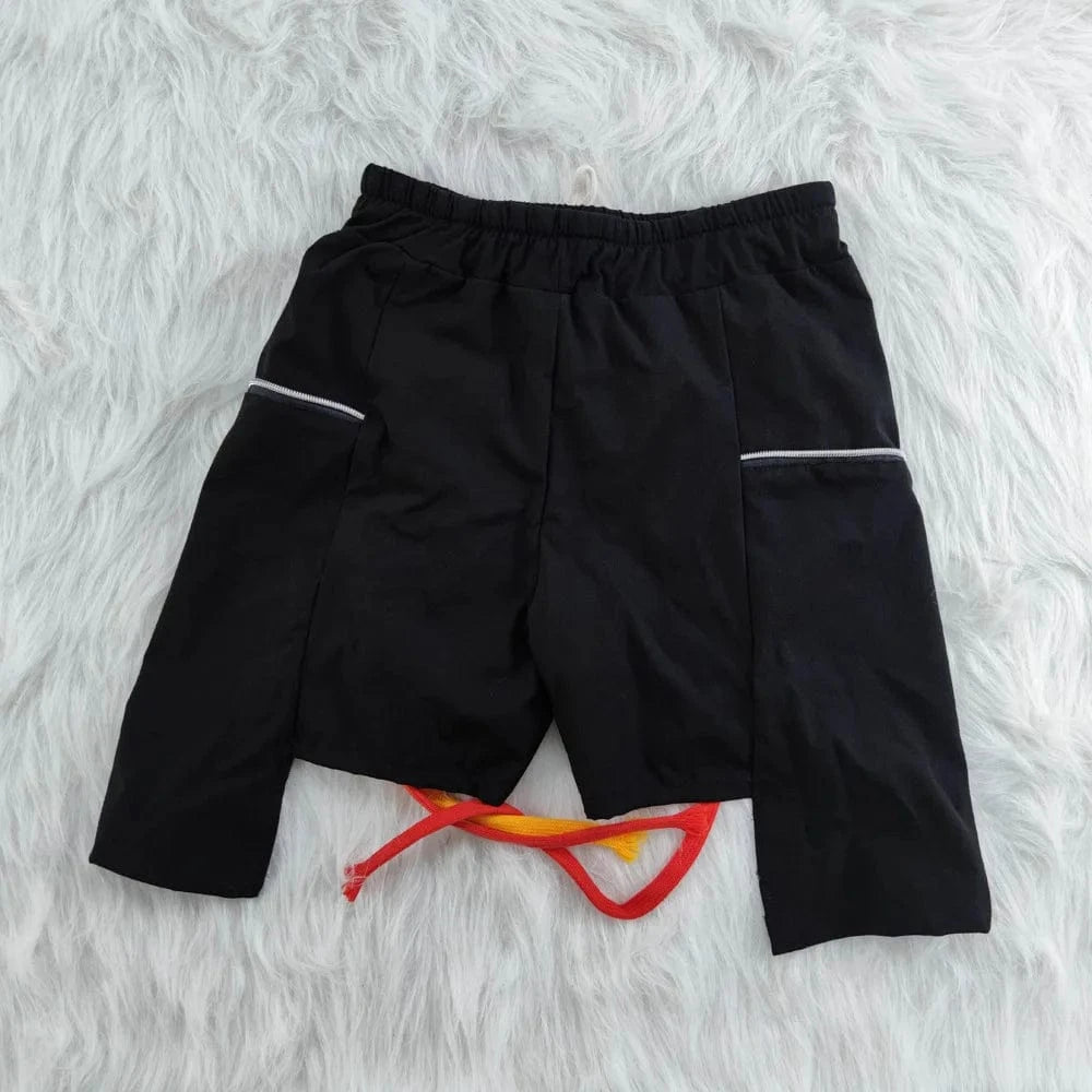 Summer Woman Fashionable Women's Biker Shorts Streetwear Lace Up Essentials Shorts with String Attched Shorts Women