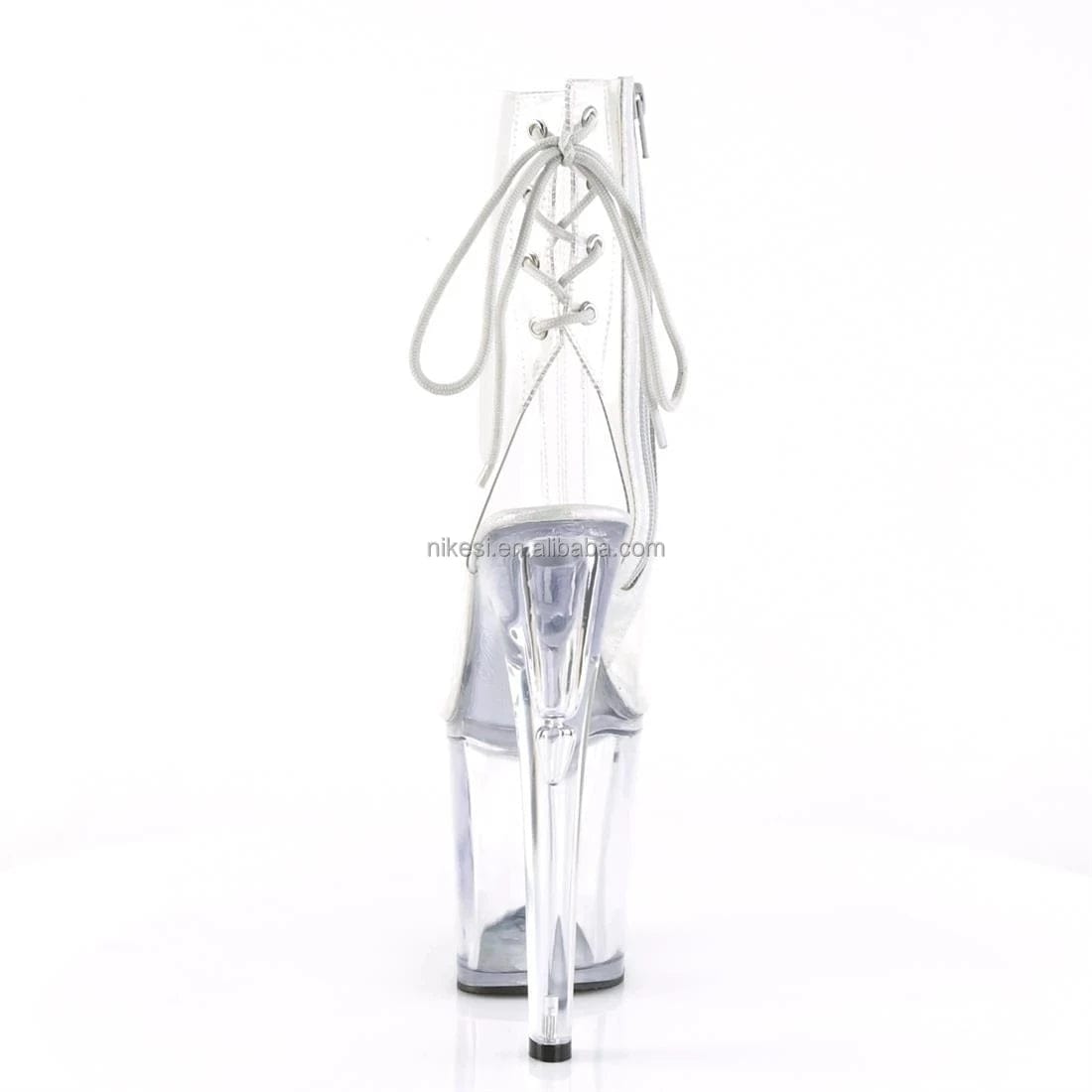 Super high heels 20cm Transparent crystal shoes sexy super high heels pole dance stage show