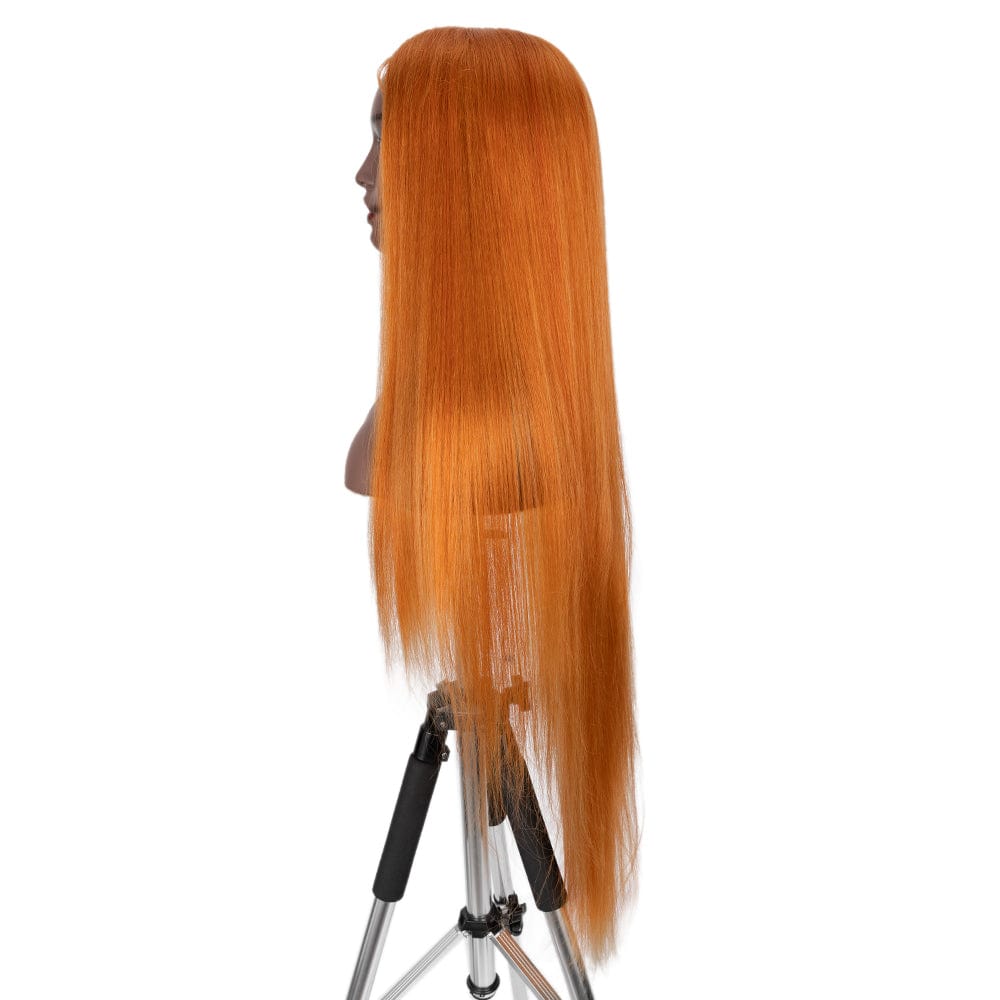 Super Long and Soft Silky Straight Ombre Heat Resistance Synthetic Lace Front Wig Blonde Synthetic Wig For Black Women