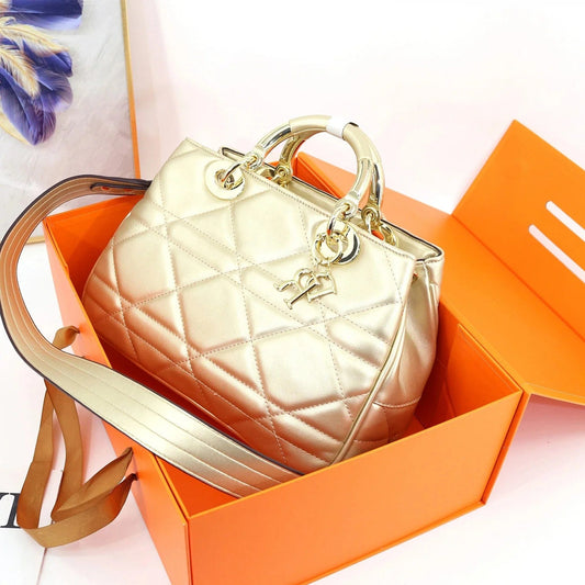 Super products handbag for women soft PU leather ladies designer bag quality metal handle 33 cm