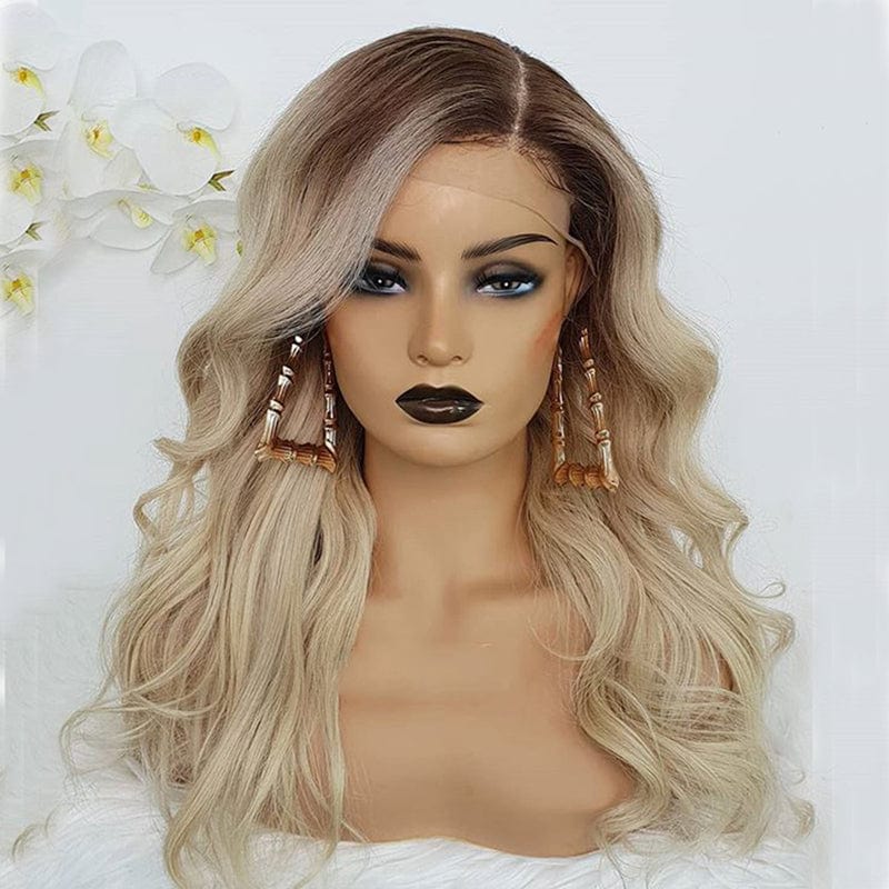 Super Star Swiss Lace Ombre Blonde Color Body Wave Top Grade Virgin European Human Hair HD Full Lace Wigs