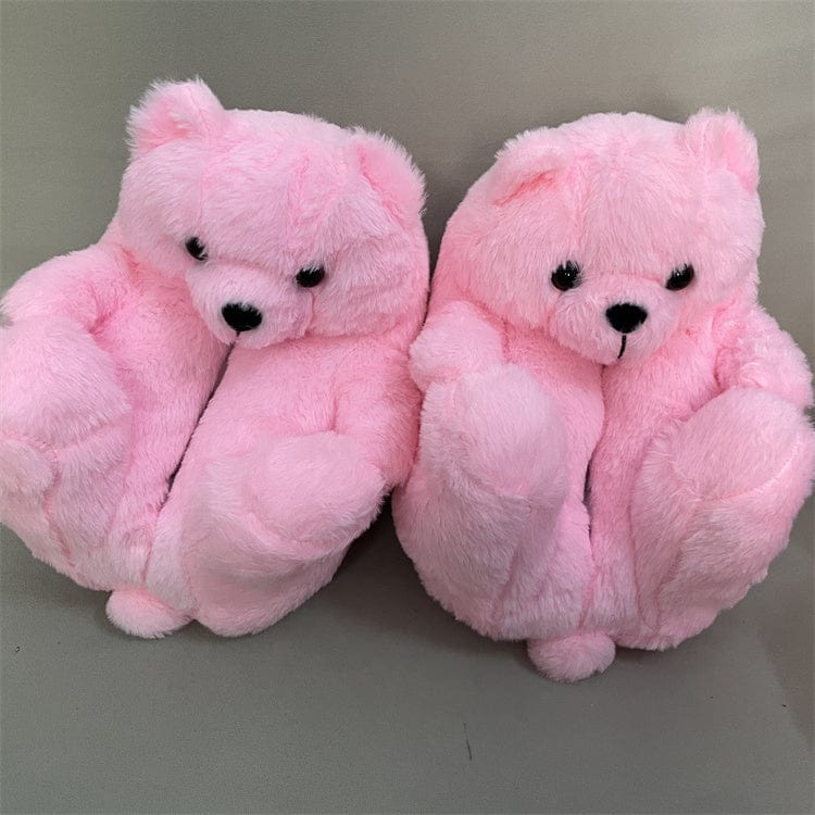 Support Drop Shipping Tebby Designer Sandals Slides Custom Logo Pink Animal Women Slides Footwear Teddy Bear Slippers