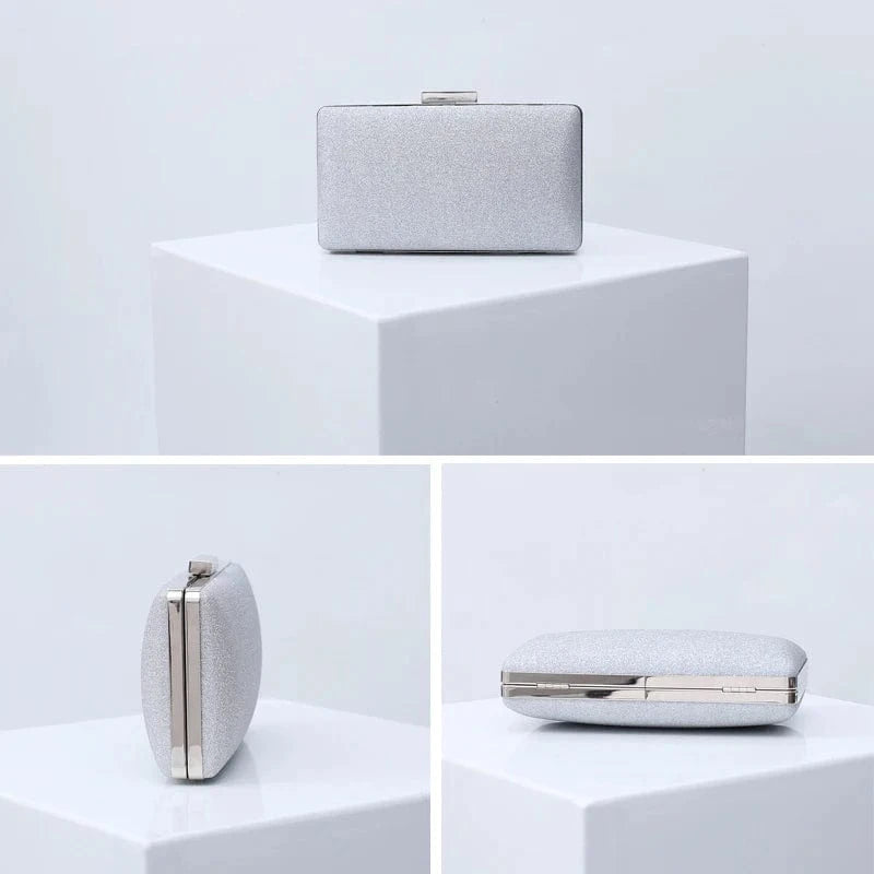 Support small quantity multi-colors gray evening clutch bag quality shoulder bag for women