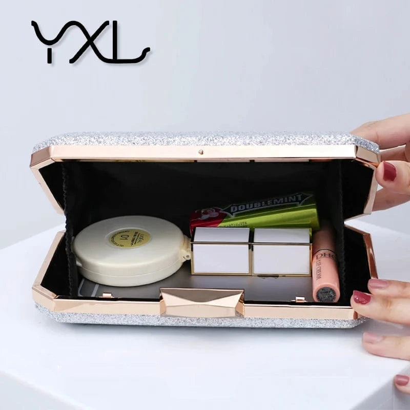 Surprise price high grade luxury party dress pu leather sparkly clutch evening bags