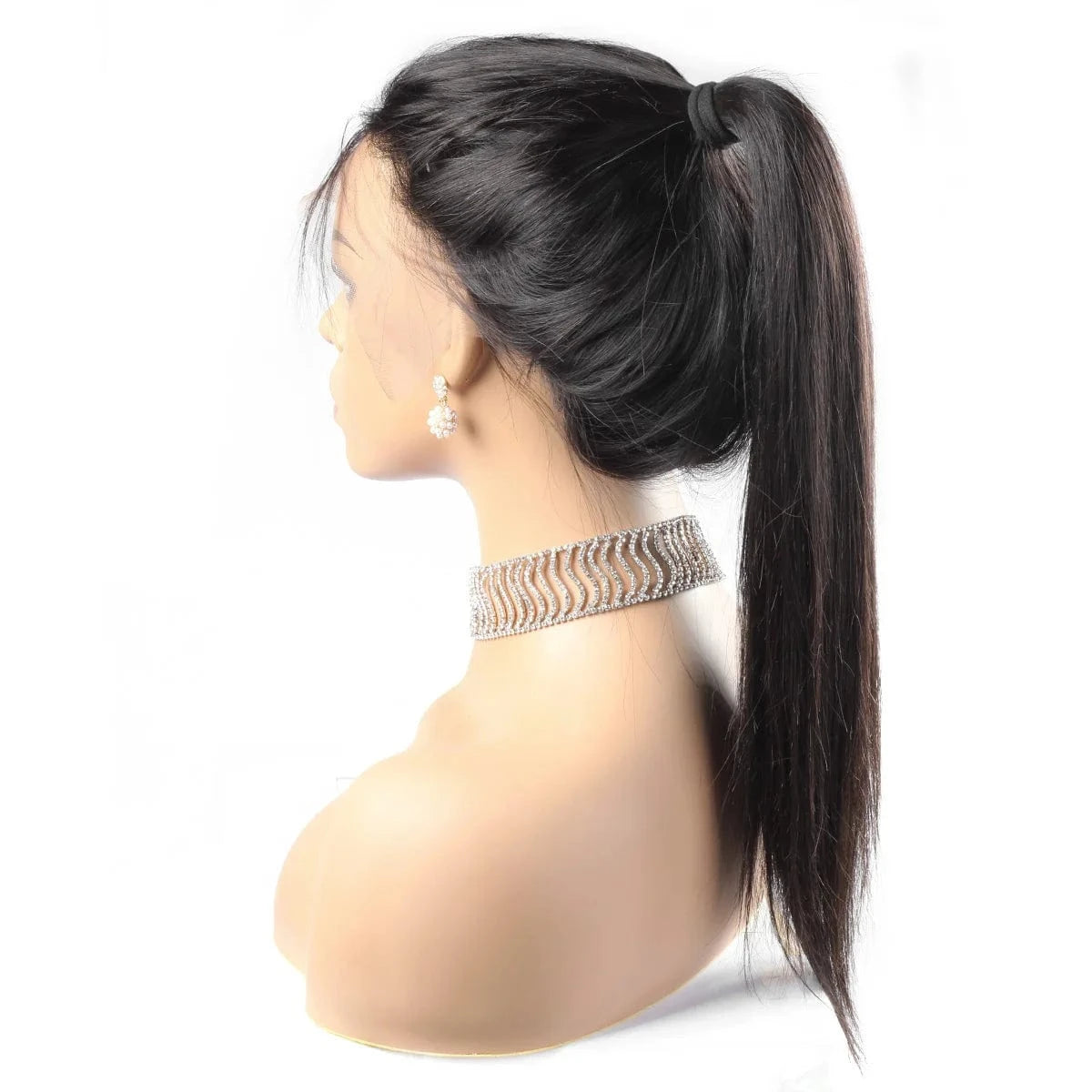 synthetic human hair lace front wigs for Black Women lace 13X4  lace density 130% 150% 180% straight hair