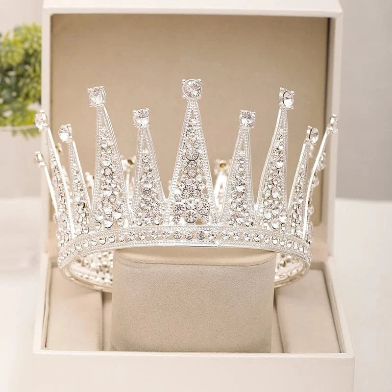 Tiara Crowns Wedding And Pageant Bridal Kids Birthday Crystal Headband Zircon Bride Rhinestone Beauty Woman Queen Crown Tiaras
