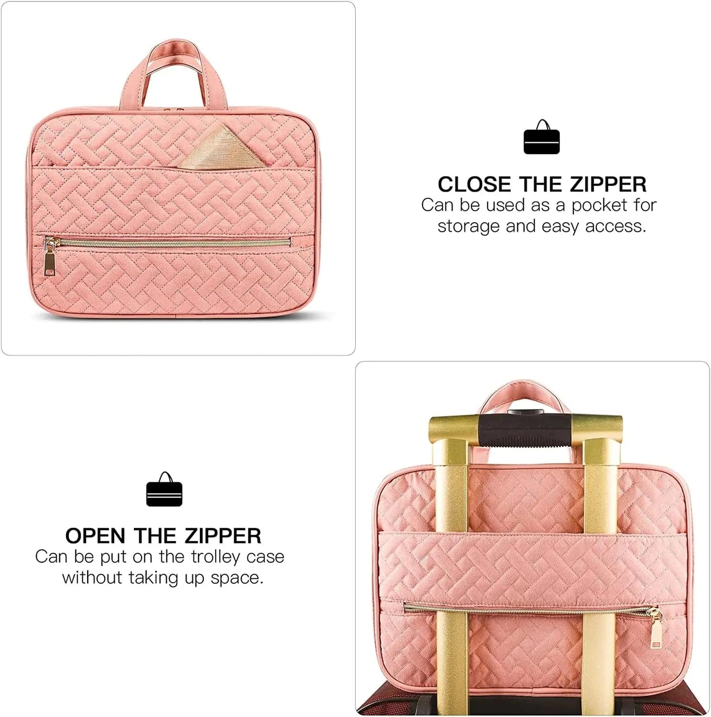 Toiletry Bag for Men Men's Travel Dopp Kit Canvas And Leather  Shaving Bag Toiletries Accessories