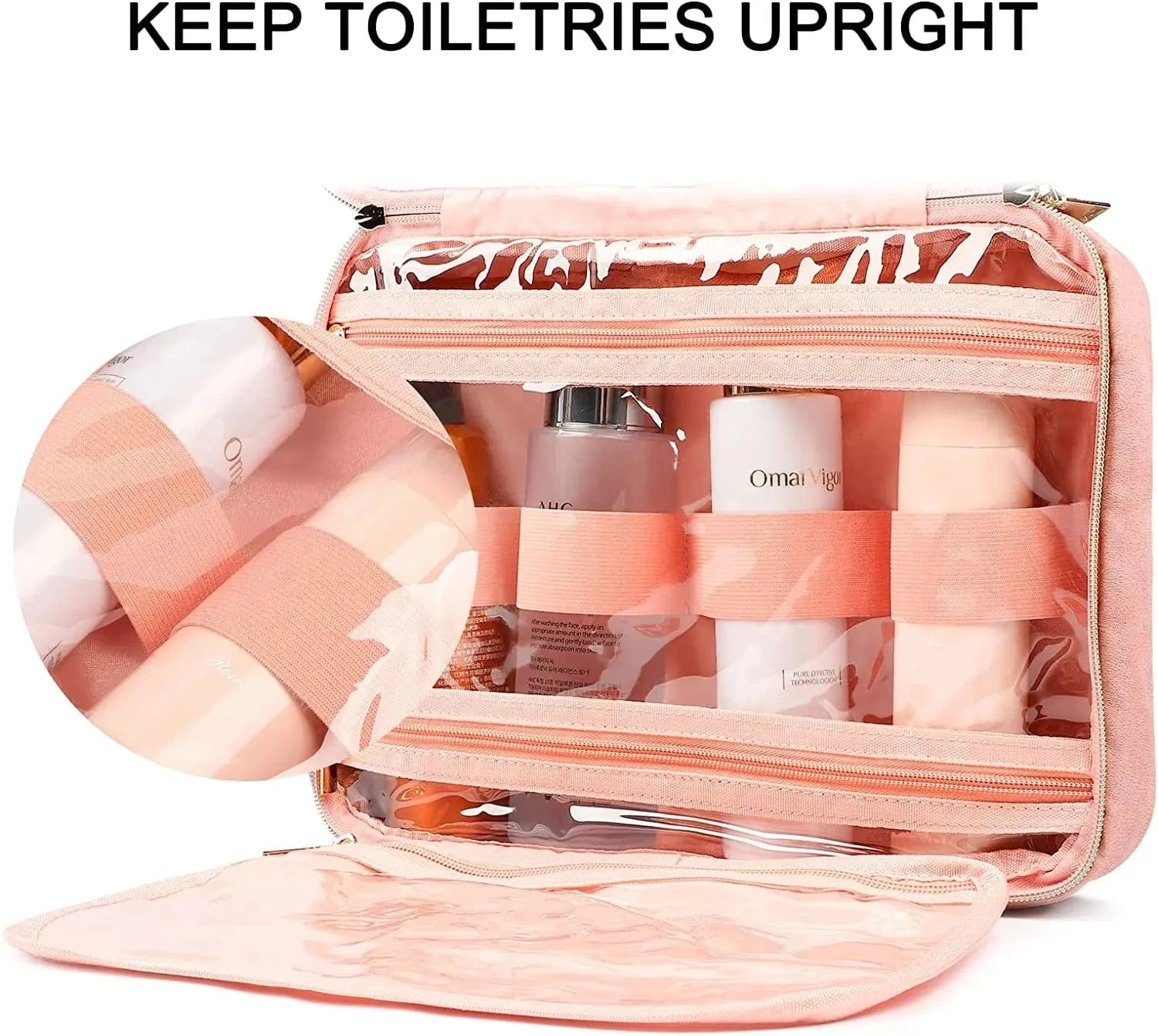 Toiletry Bag for Men Men's Travel Dopp Kit Canvas And Leather  Shaving Bag Toiletries Accessories