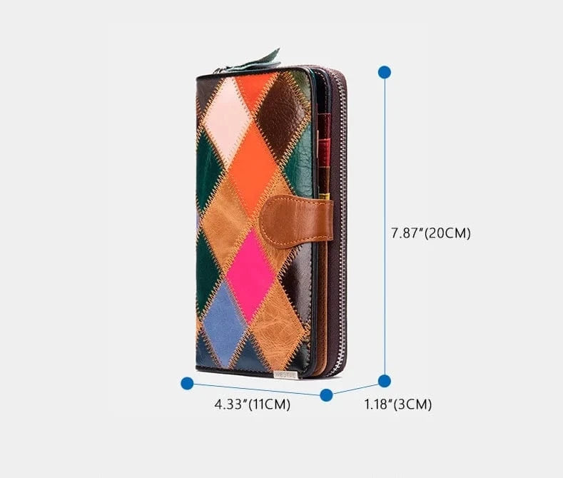 Top quality Crocodile Pattern Genuine Leather Ladies Wallet Diamond Stitching Clutch Coin Purse