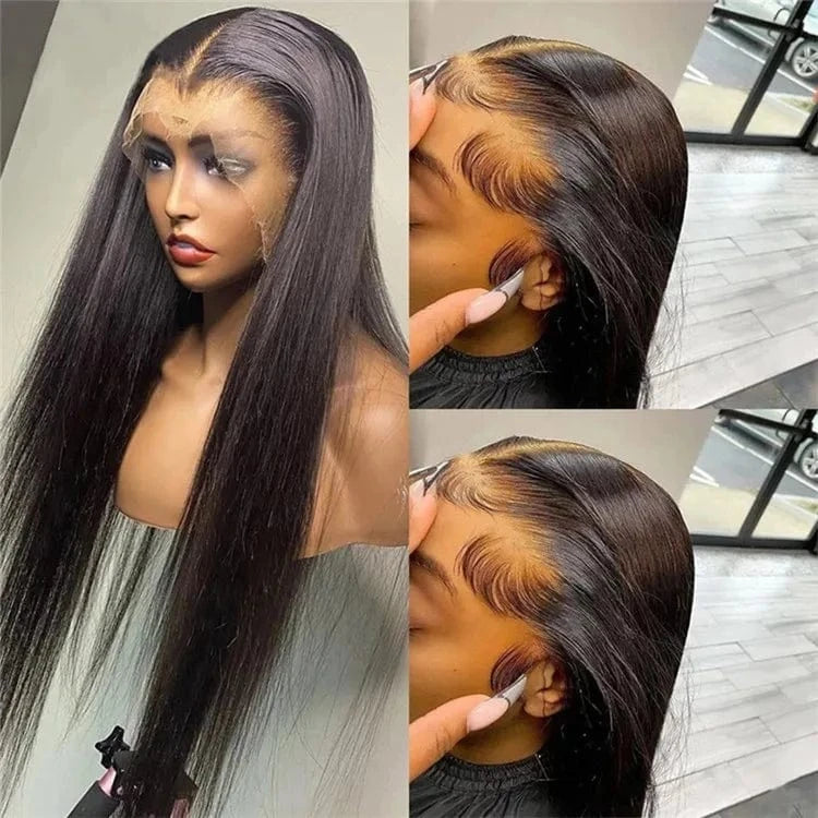 Top Quality Natural Color 180% Density 13*4 Hd Full Front Wig Raw Virgin Hair 100% Human Hair Wigs