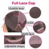 Top quality natural hairline natural color kinky curly human hair full lace wig for women with baby hair