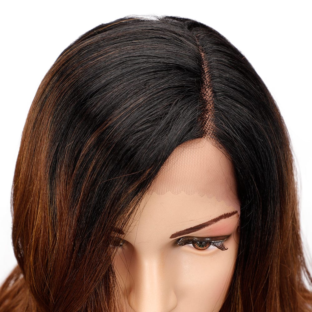 top quality purple lace wig sleek wholesale hot selling body wave heat resistant fiber lace frontal synthetic hair wig for women