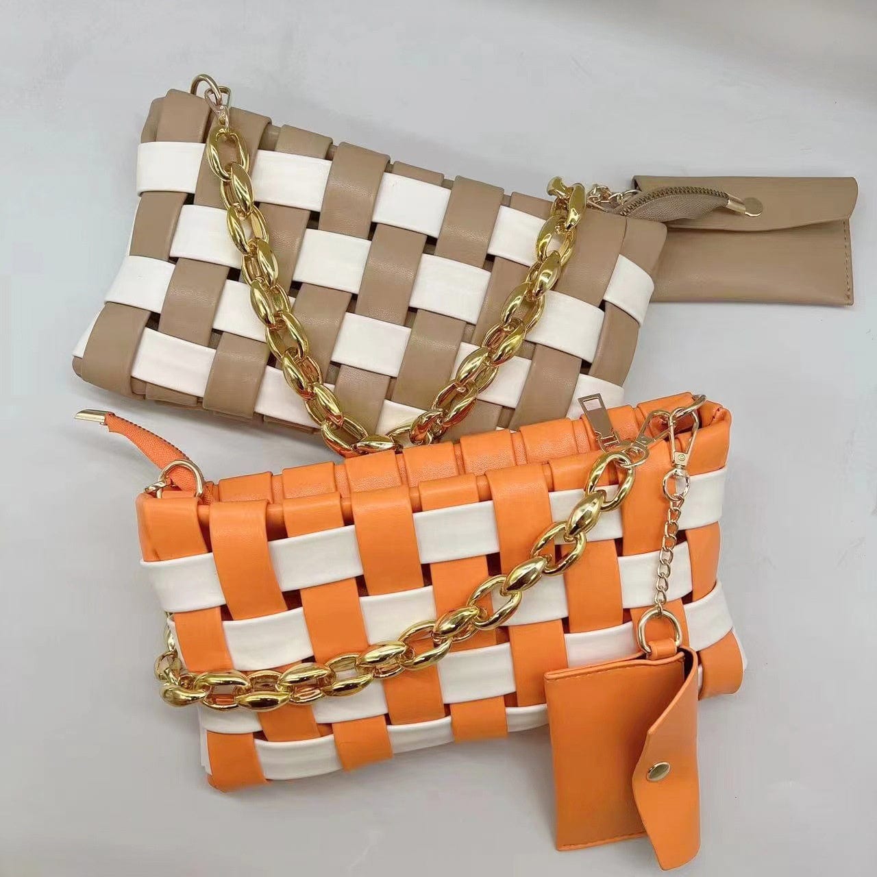 Top Selling 2022 Bamboo Chain Hand Bags Women Handbags Ladies Shoulder Luxury Woven Purses Handbags