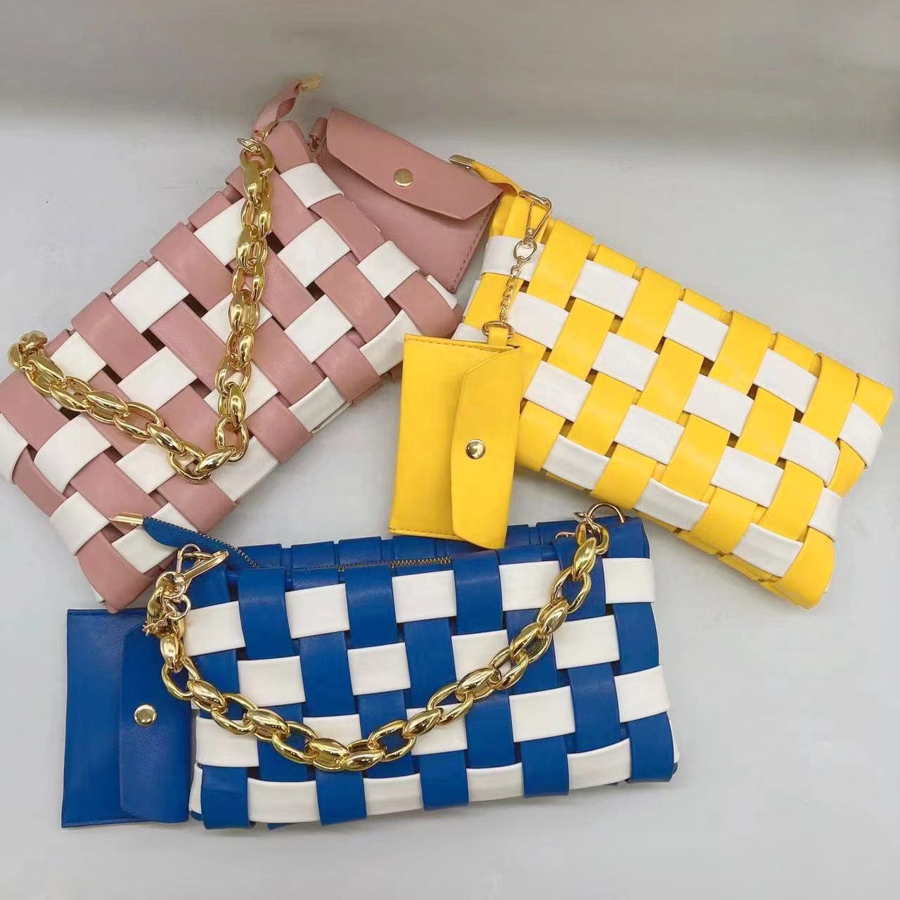 Top Selling 2022 Bamboo Chain Hand Bags Women Handbags Ladies Shoulder Luxury Woven Purses Handbags