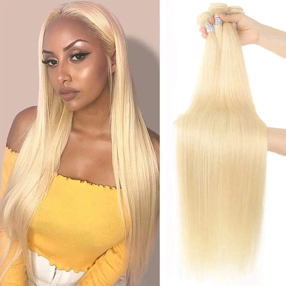 Top selling Straight blonde virgin human hair 613 bundles,human hair extension Customized Hot Hair Style