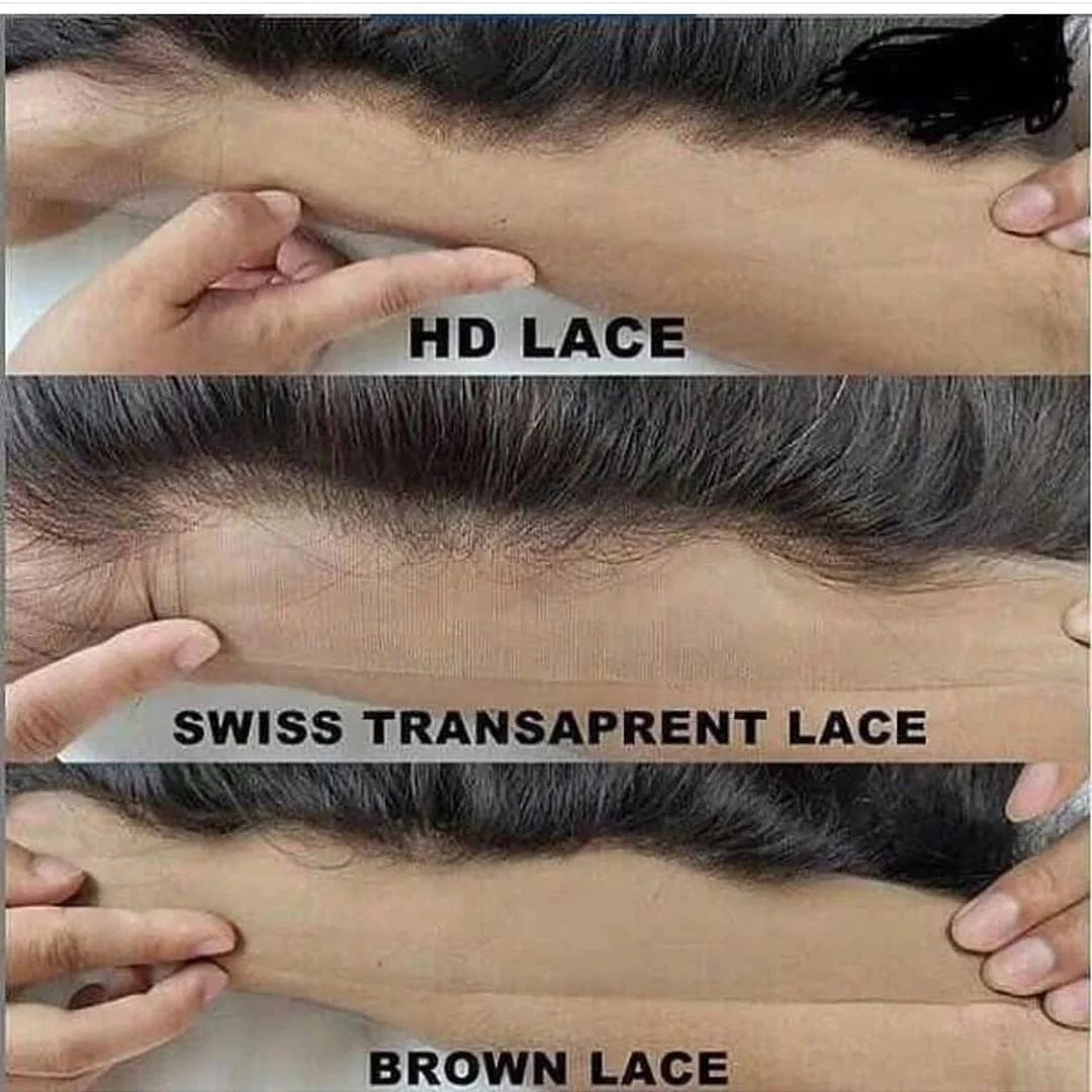 Top transparent HD Lace Frontal Closure, Pre Plucked HD Lace Frontal with baby hair, HD Swiss 4X4 5X5 6X 13x6 13x4 Lace closure