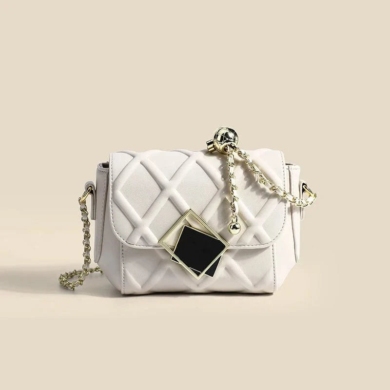 Trending pu crossbody bag with gold chain custom leather sling phone bag Spring novelty purses and handbags