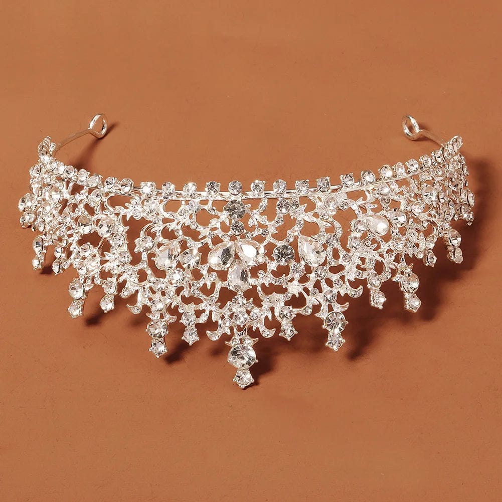 TS-J2971 Fancy Birthday Wedding Accessories Princess Tiara Rhinestone Headband Bridal Crowns For Bride