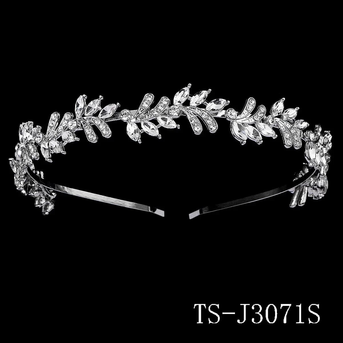 TS-J3071S Drop shipping Silver Rhinestone Headband Hot Sale Wedding Bride Crystal Tiaras for Bridal Hairband For Party