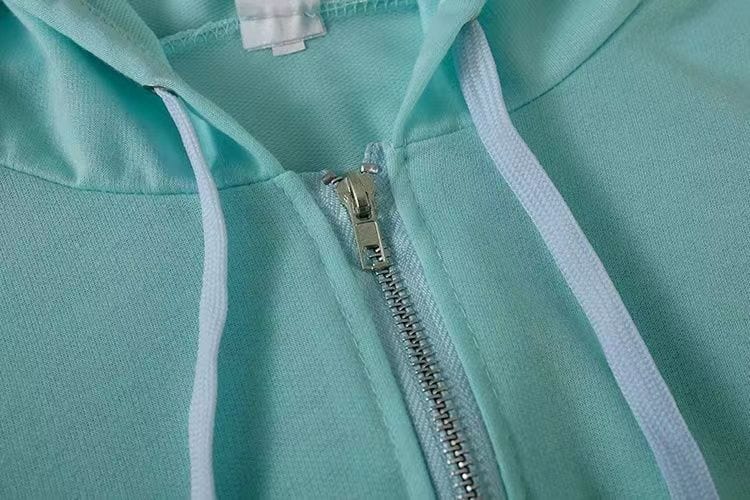 Two Piece Pant Set Knit Two Piece Outfits Summer Crop Hoodie Jacket Tops Shorts Tracksuit Sets
