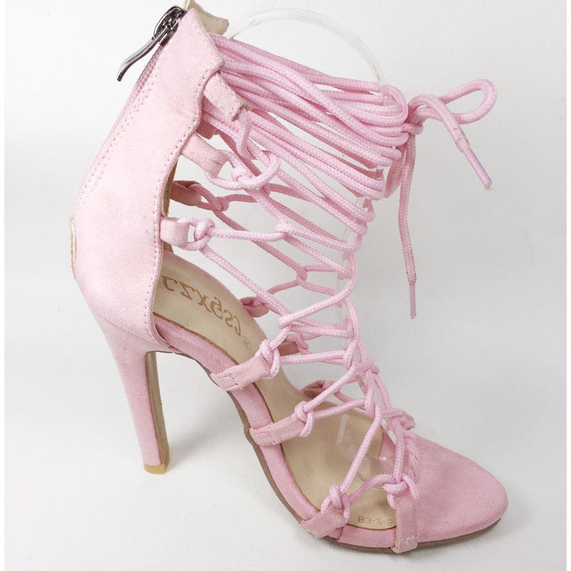 TX New Arrivals Low MOQ Comfortable Wear Solid Colors Latest Design high hills Shoes with thin straps