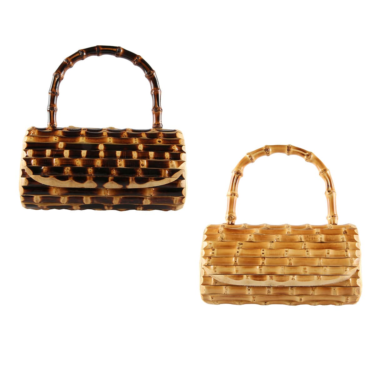 Unique Handmade wood rattan bamboo root evening bag handbag